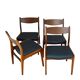 Set of 4 vintage rosewood chairs from the 1960s, Richbilt, Johannes Anderse