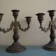 Pair of candlesticks gada vintage deco candlesticks