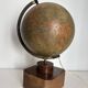 Vintage 1930 globe terrestrial Jacques Adnet world map J. Forest glass wood -