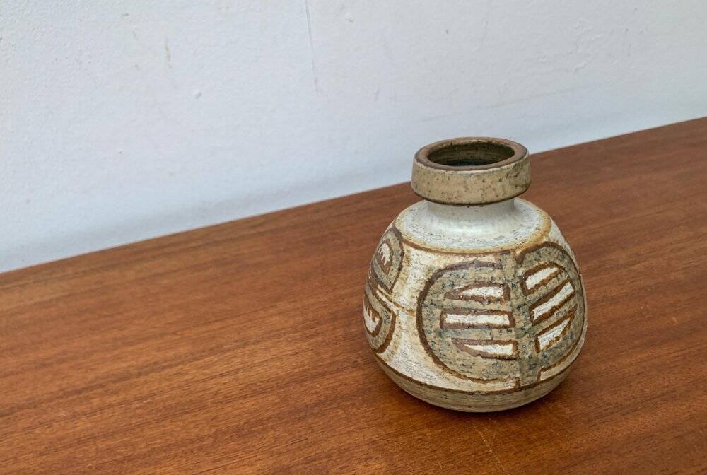 Mid-century Danish ceramic studio vase by Søholm, 1960s.