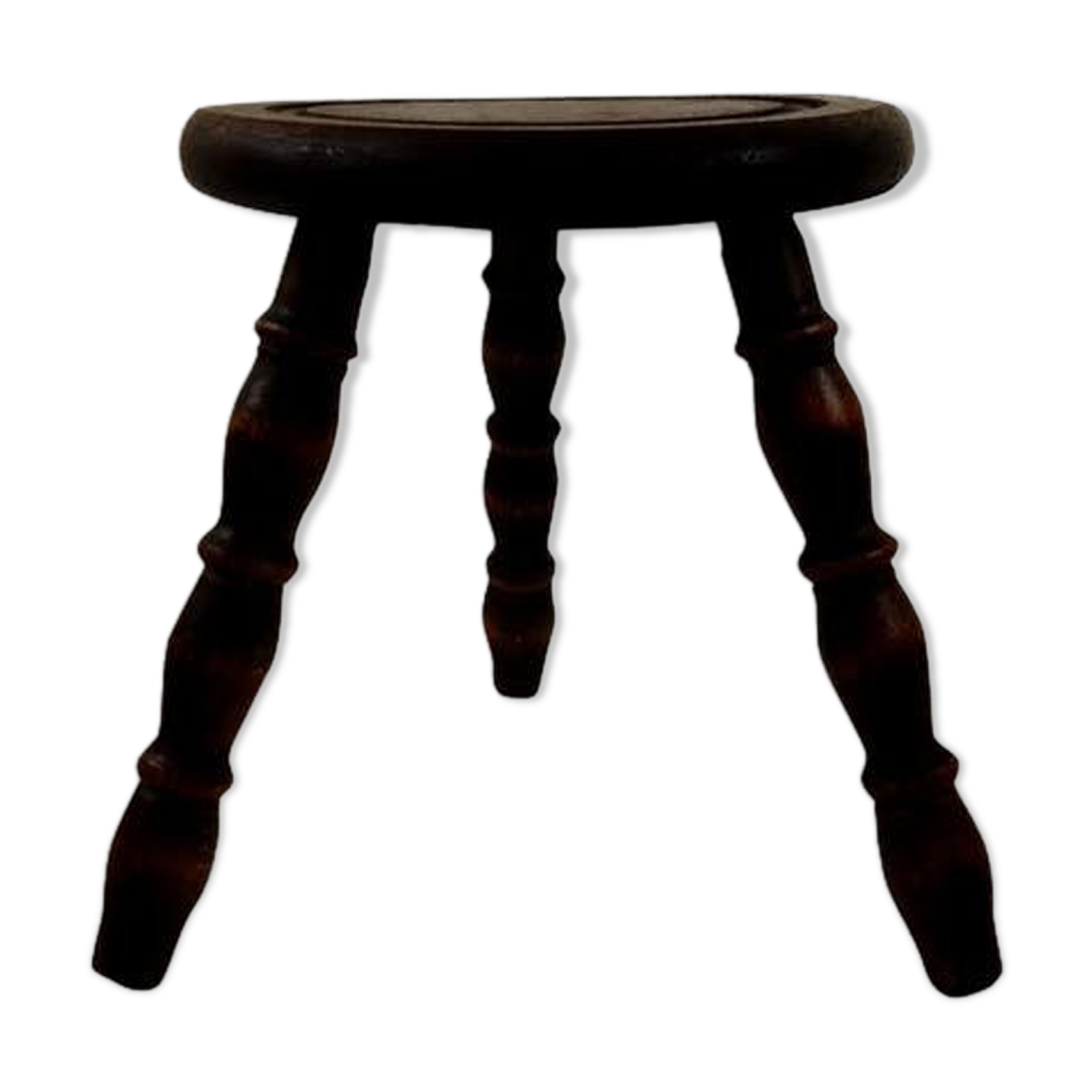 Rustic tripod dark wood tripod