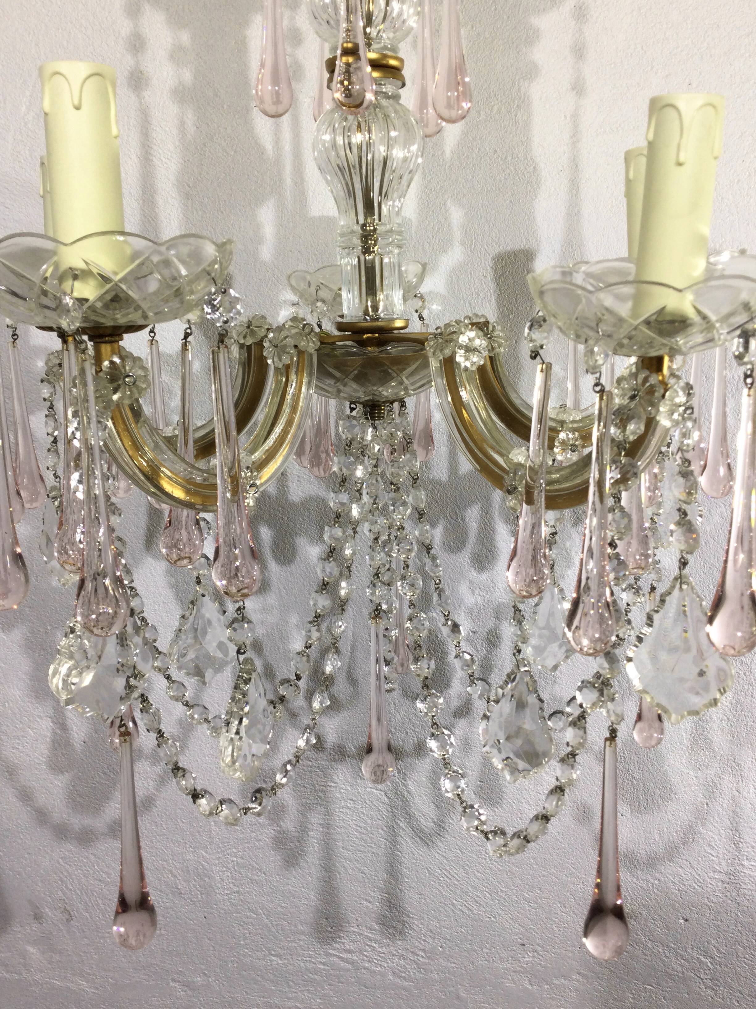 Marie thérèse crystal chandelier 5 lights