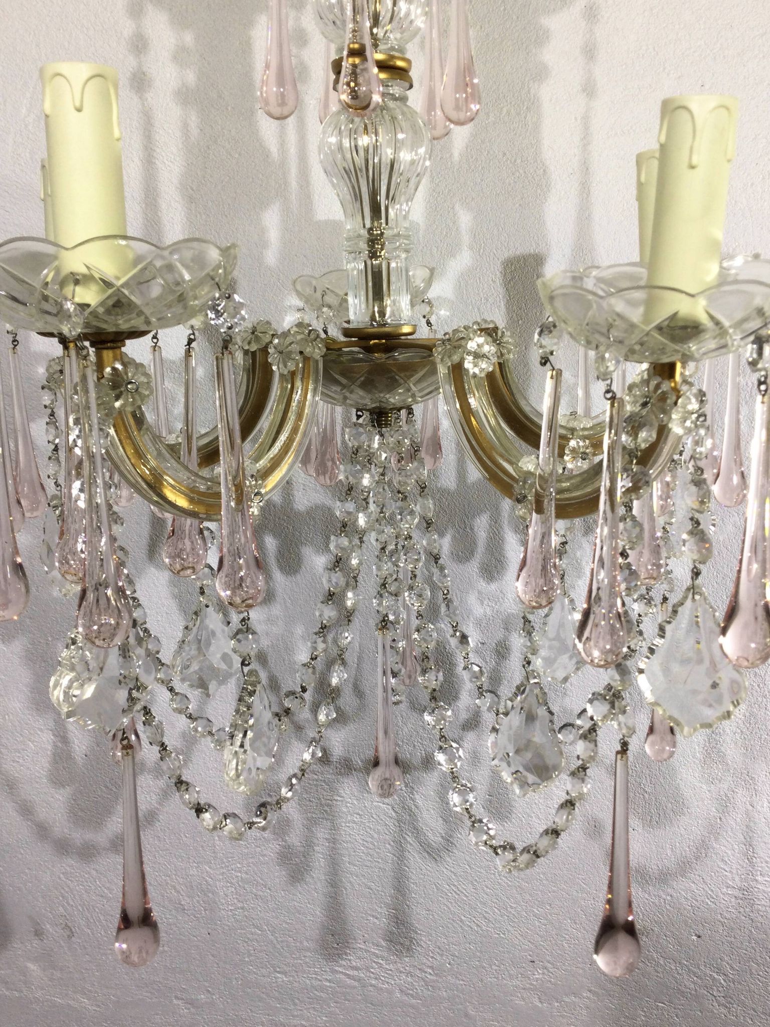 Lustre marie thérèse cristal 5 lumières