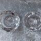 Paire de salerons en cristal taille 19ème siècle baccarat