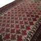 Red cream wool persian balouch rug 98x120cm