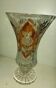 Vase en cristal de bohème à piedouche