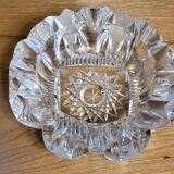 Chiseled bohemian crystal ashtray