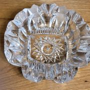 Cendrier en cristal de bohême taillé ciselé