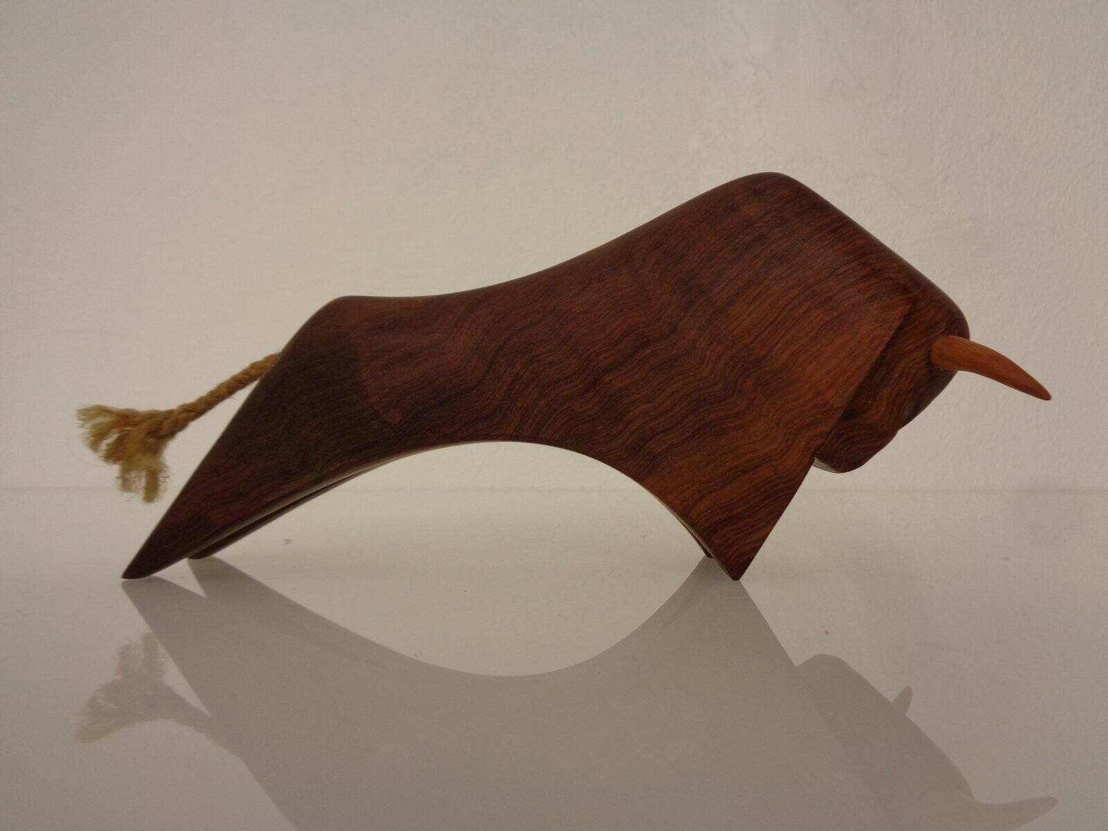 Mahogany Bull Pen Holder, Denmark, 1960s