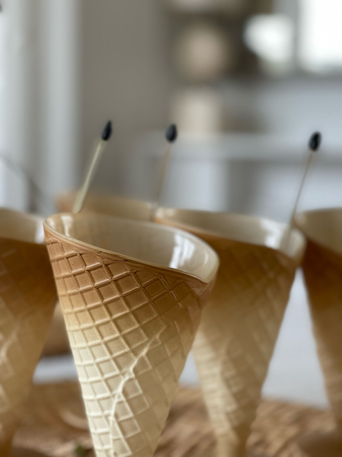 Set of 5 ice cream cups Italy 1960