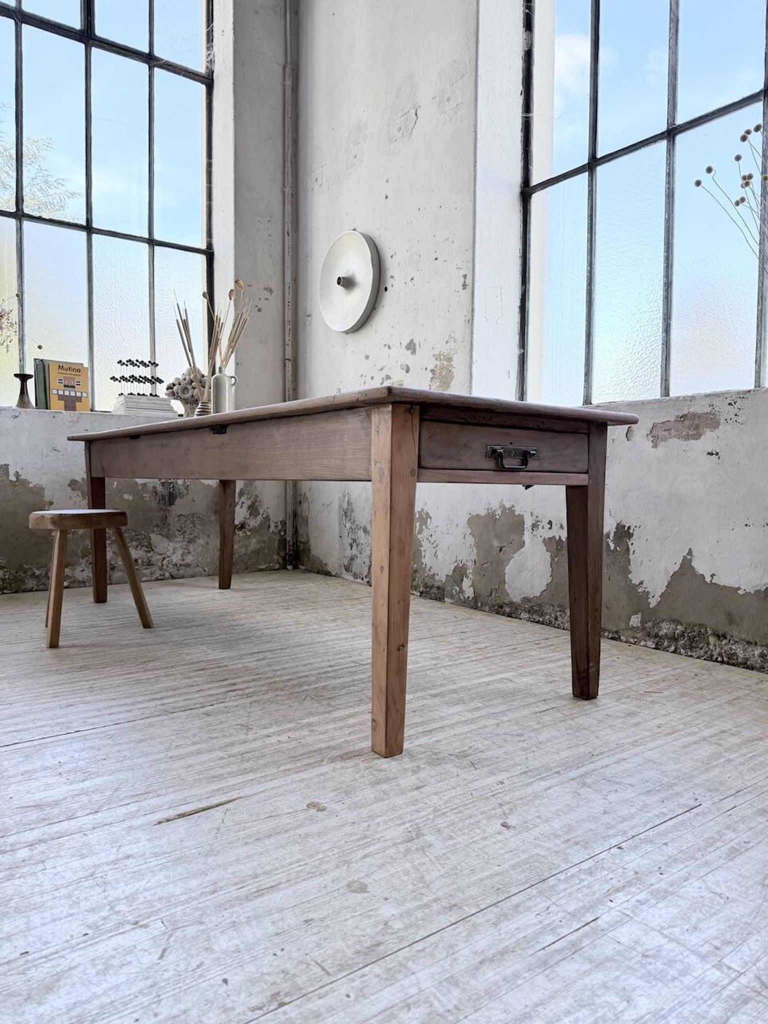 XL oak farmhouse table 1950 235cm