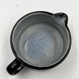 Set of 6 Steinzeug cups, milk jug and sugar bowl
