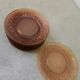 Twelve amber sunflower plates Vereco
