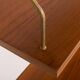 Scandinavian mid century teak wall unit with a console, 1960s