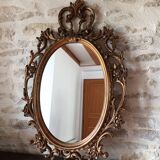 Old golden mirror