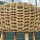 Set of four vintage rattan bar stools 1960 Nederland Design