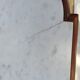 Console, plateau en marbre blanc