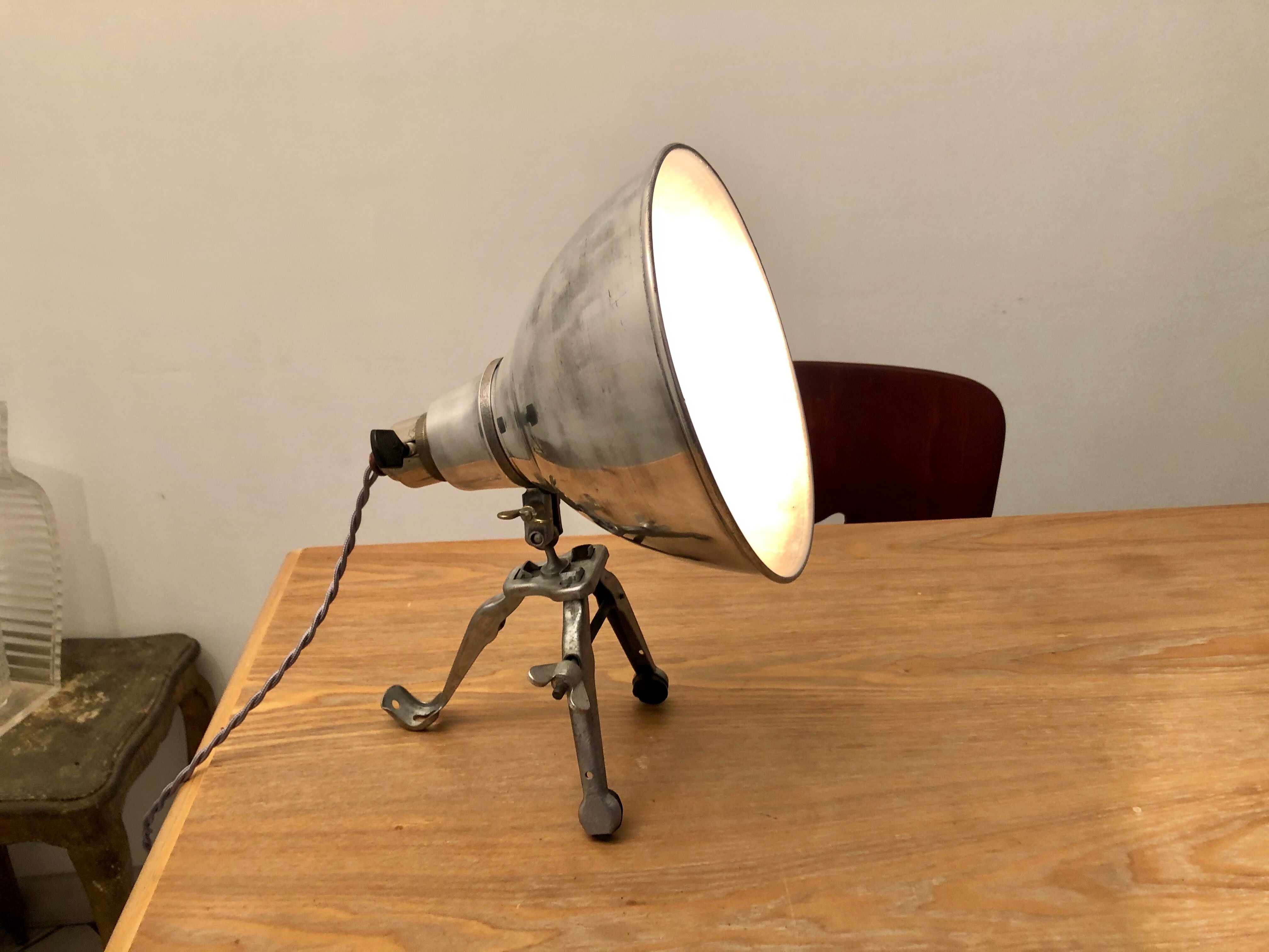 A.E.Cremer vintage 1960s cinema spot projector lamp