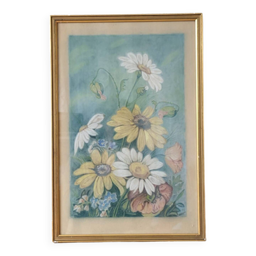 Bouquet de fleurs au pastel