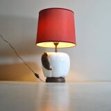 Glazed ceramic table lamp, 1960s