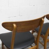 Set of 4 Farstrup Mobler chairs model 210 Danish Scandinavian 1960