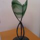 Large metal and glass tealight holder