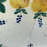 Faience Bannette dish with fruit decoration circa 1900