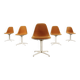 6-piece set of original Eames La Fonda side chairs Vitra Miller