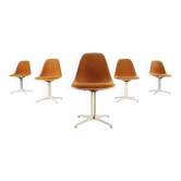 6-piece set of original Eames La Fonda side chairs Vitra Miller