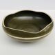 Vintage stoneware salad bowl – organic centrepiece – 1970s