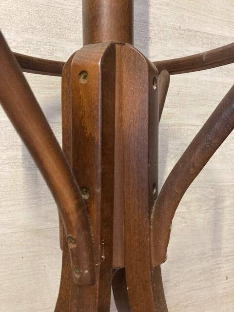 Wooden parrot coat rack