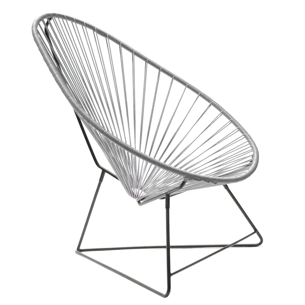 Fauteuil acapulco original gris marque boqa