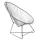Fauteuil acapulco original gris marque boqa