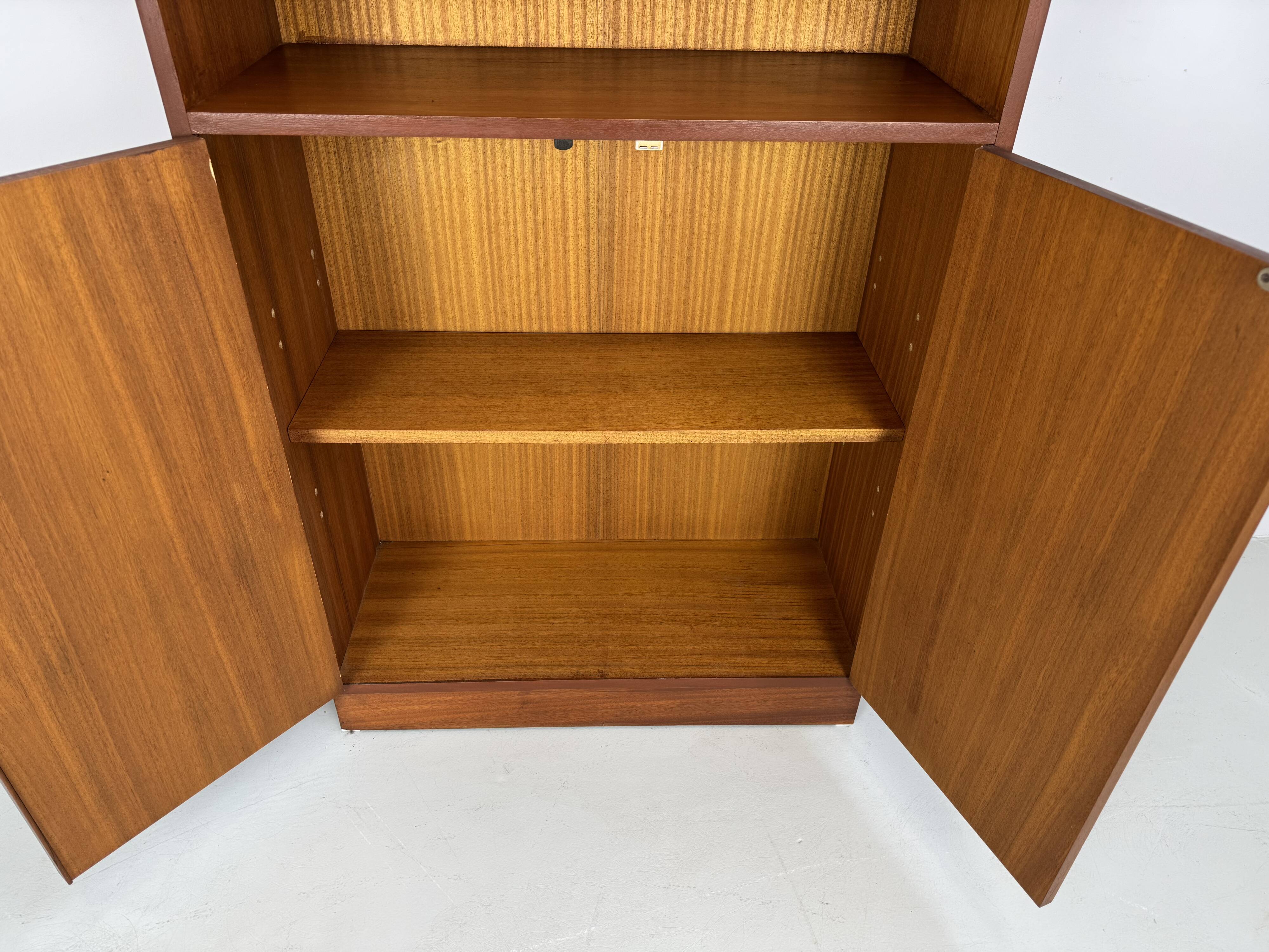Vintage Danish teak bookcase from the 1960s.