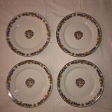 4 assiettes ou anciennes