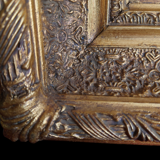 Oil on wood signed gilded frame XX centuries