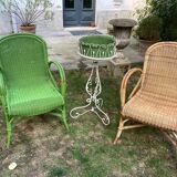 Wrought iron standing planter