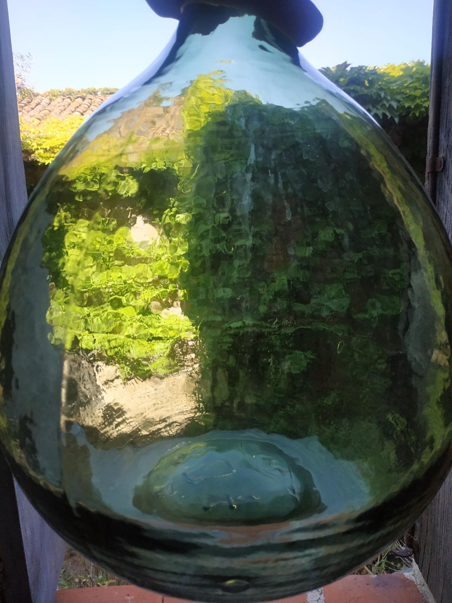 Demijohn vintage green 10,5l h38cm