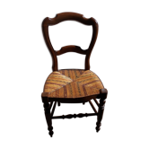Chaise ancienne en bois paillage