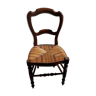 Chaise ancienne en bois paillage