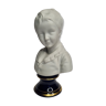 Bust in porcelain biscuit, child, Alexandre Brongniart after Houdon