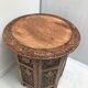 Exotic wooden coffee table carved molding