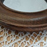 Small antique wooden mirror