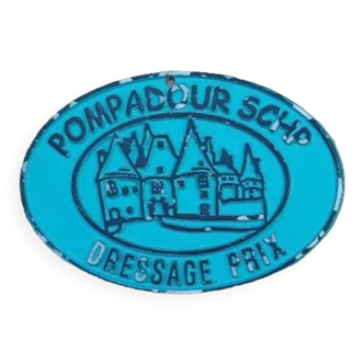 Plaque concours Pompadour bleu