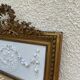 19th century Louis XVI style mirror in wood gilded with gold leaf, 74x150cm