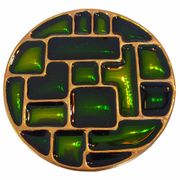 6 vintage cloisonné coasters in the style of mithé espelt, m. de crécy, ...