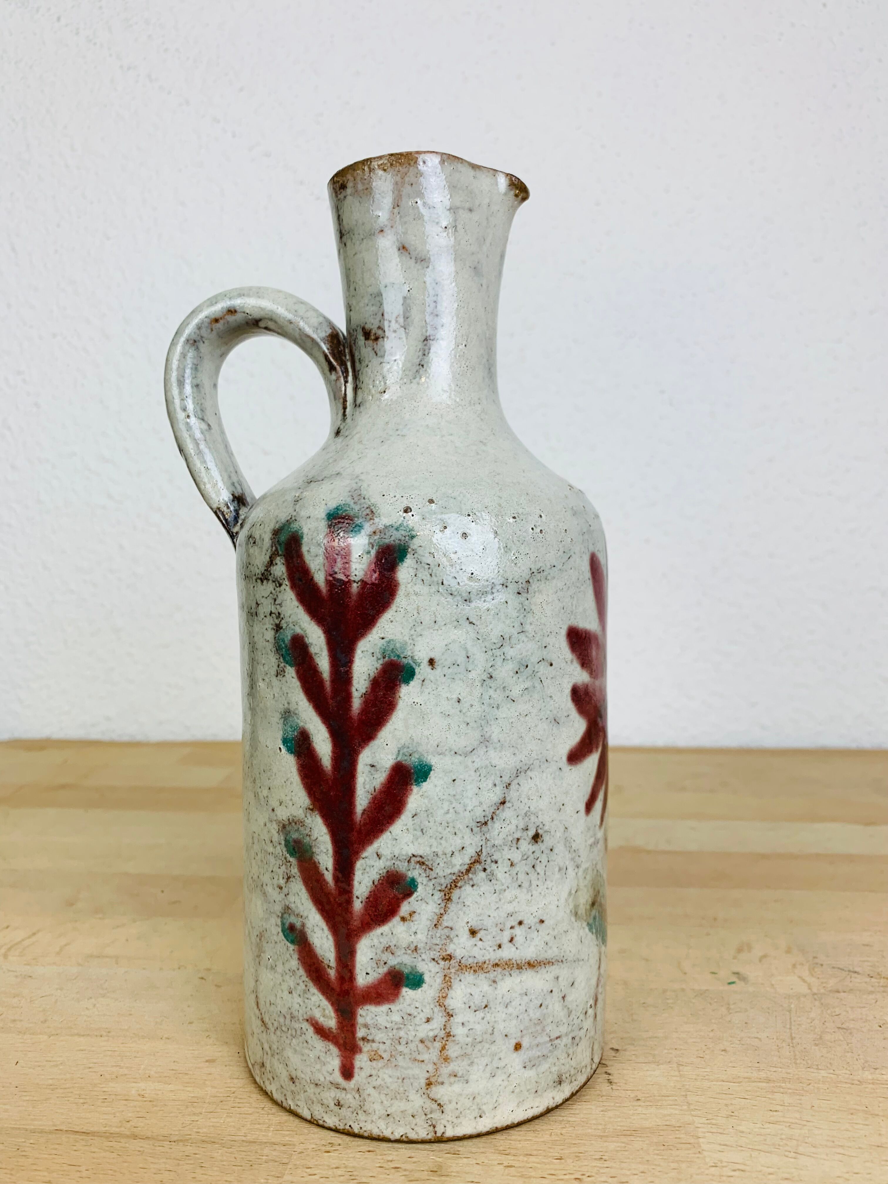 Ceramic pitcher by Gustave Raynaud Atelier le Murier