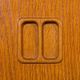 Wall unit, Scandinavian bookshelf in oak, 1970s.
