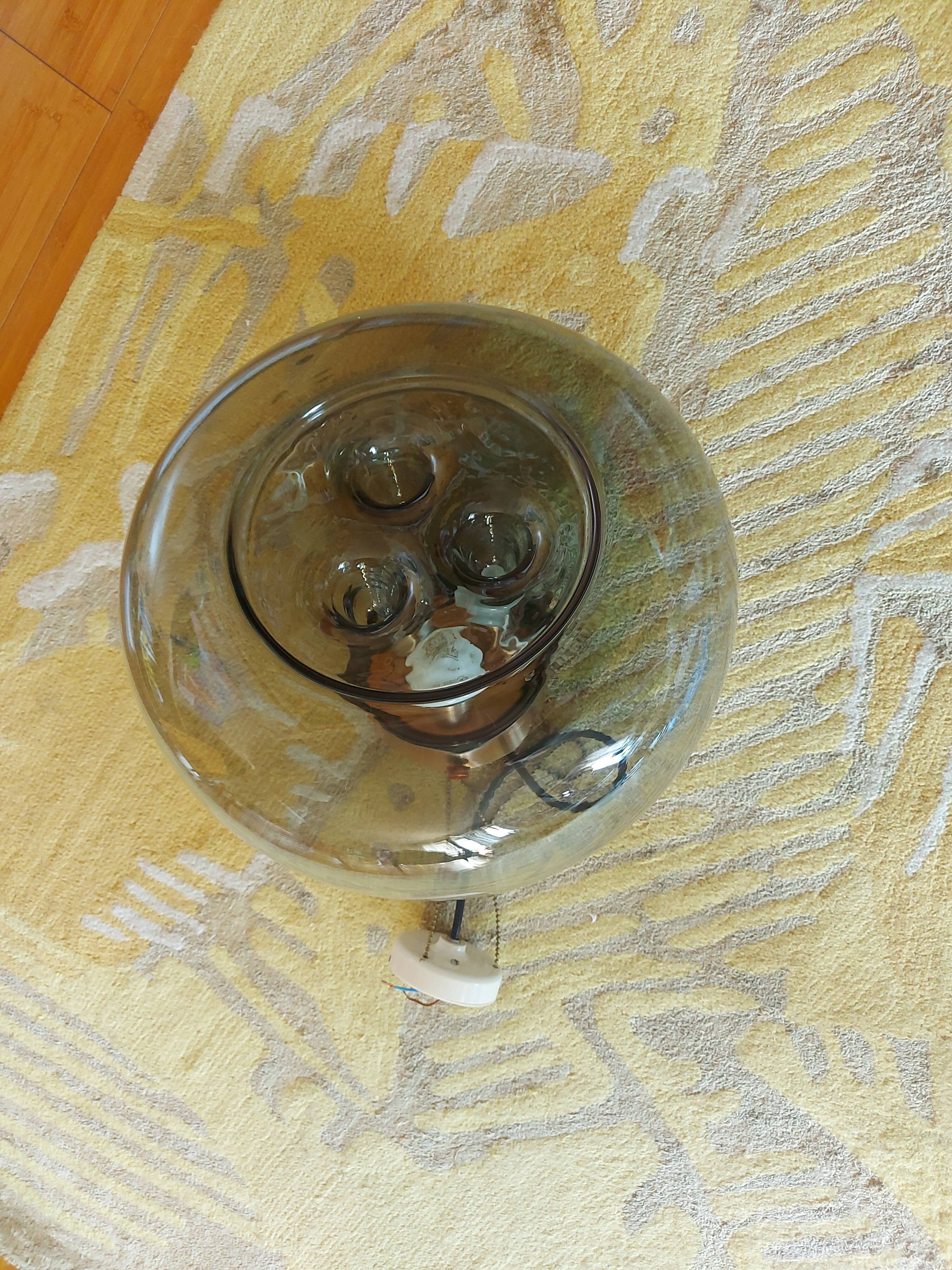 1970s trianon raak glass pendant pendant