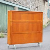 Storage furniture, school furniture, wooden furniture, vintage furniture from the 60s, interior decoration